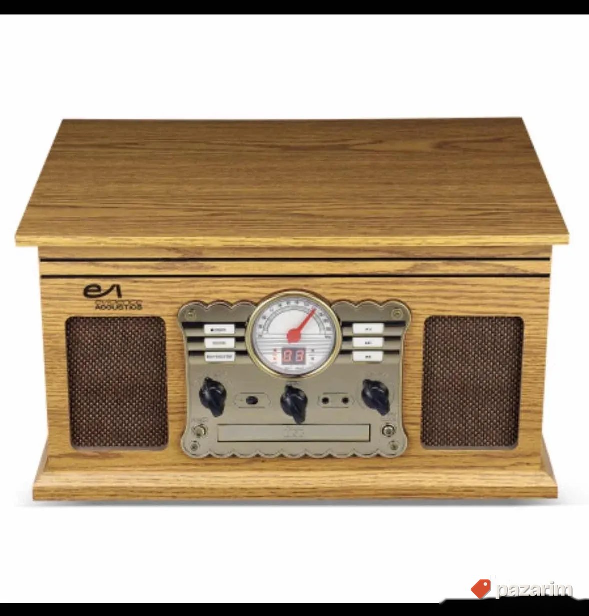 Platine drveni vintage gramofon pl300 bt fm 4