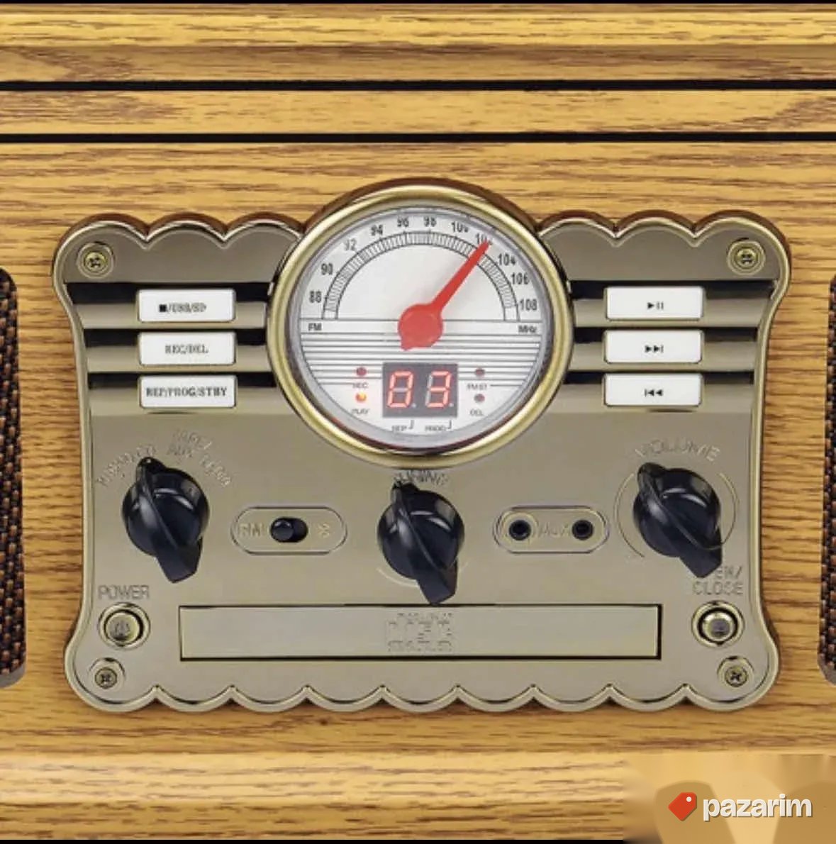 Platine drveni vintage gramofon pl300 bt fm 6