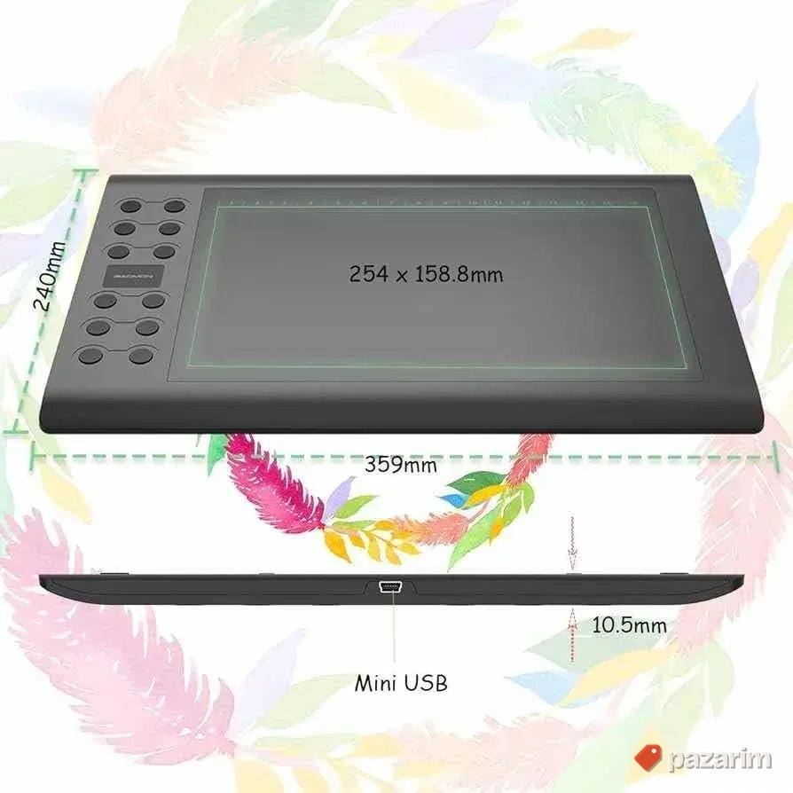 GAOMON M106K PRO Grafički tablet za crtanje 254x158.8mm 3
