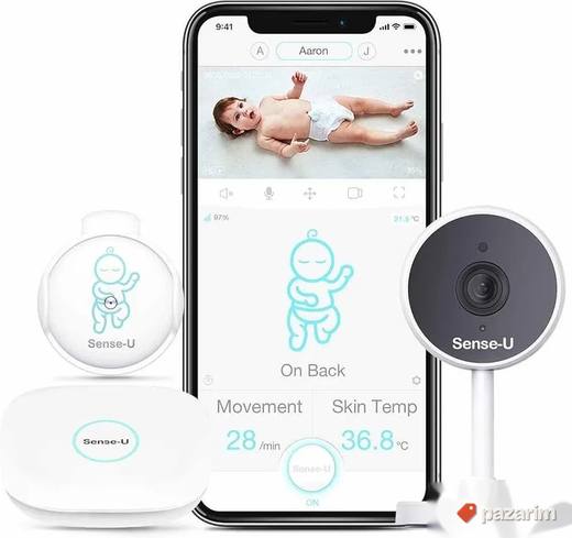 Wi fi kamera za bebe sa sensorom pomrete temperarure novo