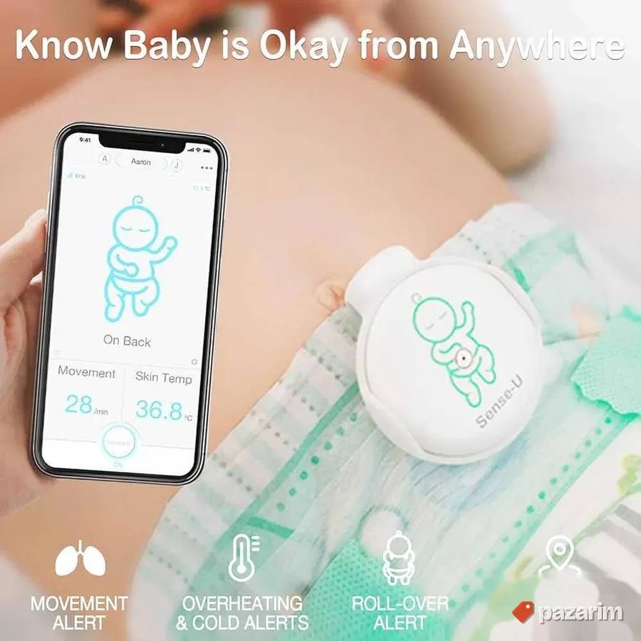 Wi fi kamera za bebe sa sensorom pomrete temperarure novo 3