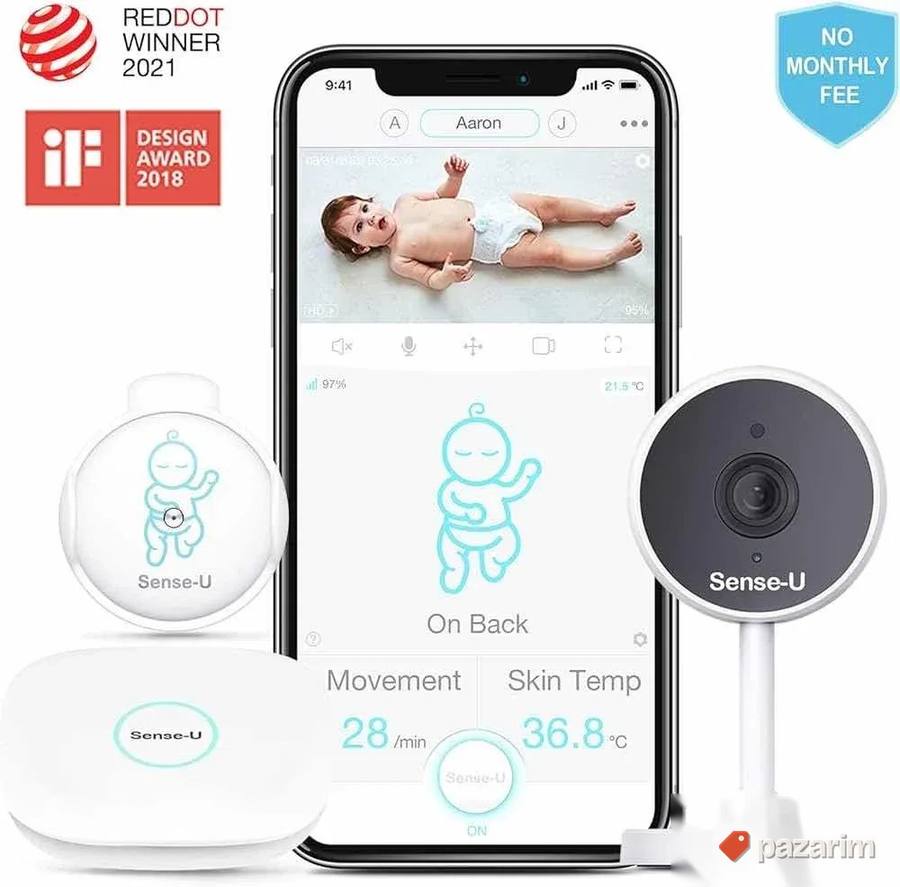 Wi fi kamera za bebe sa sensorom pomrete temperarure novo 8