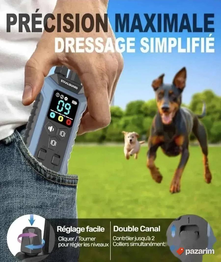 Ogrlica za dresuru pasa bez struje STAALGUARD ST30-Pro dual 8