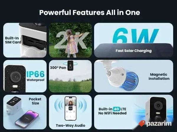 iegeek 4g 2k kamera ai powered sd i sim kartica novo 8
