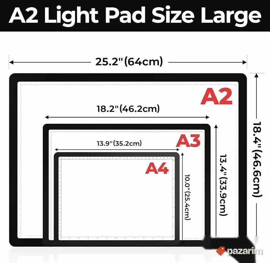 A2 magnetna led tabla podloga za crtanje precrtavanje 3