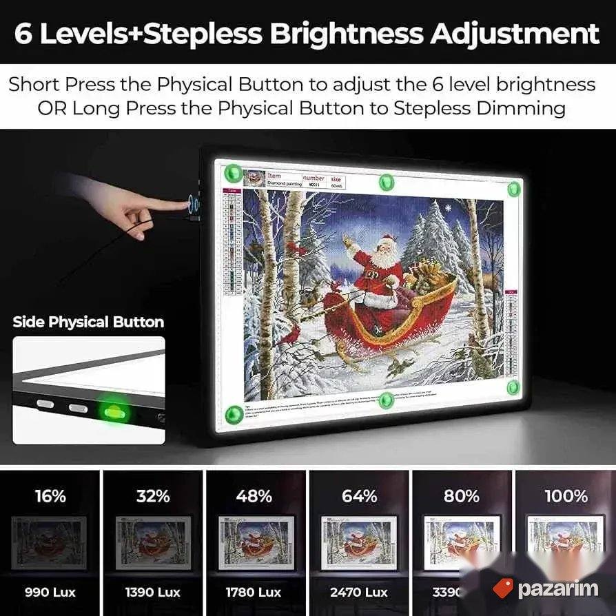A2 magnetna led tabla podloga za crtanje precrtavanje 4