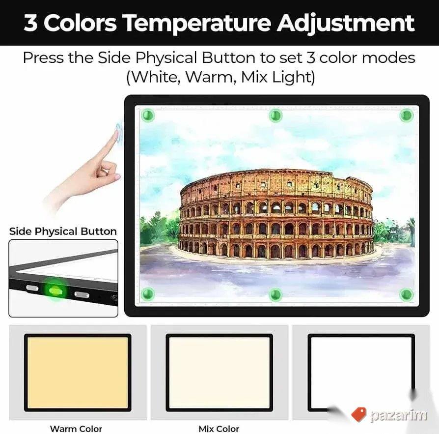 A2 magnetna led tabla podloga za crtanje precrtavanje 5