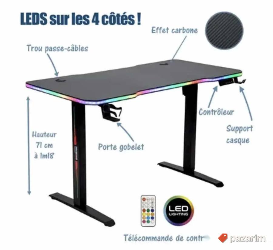 amstard led genmerski sto sa podeaavanjem visine 6