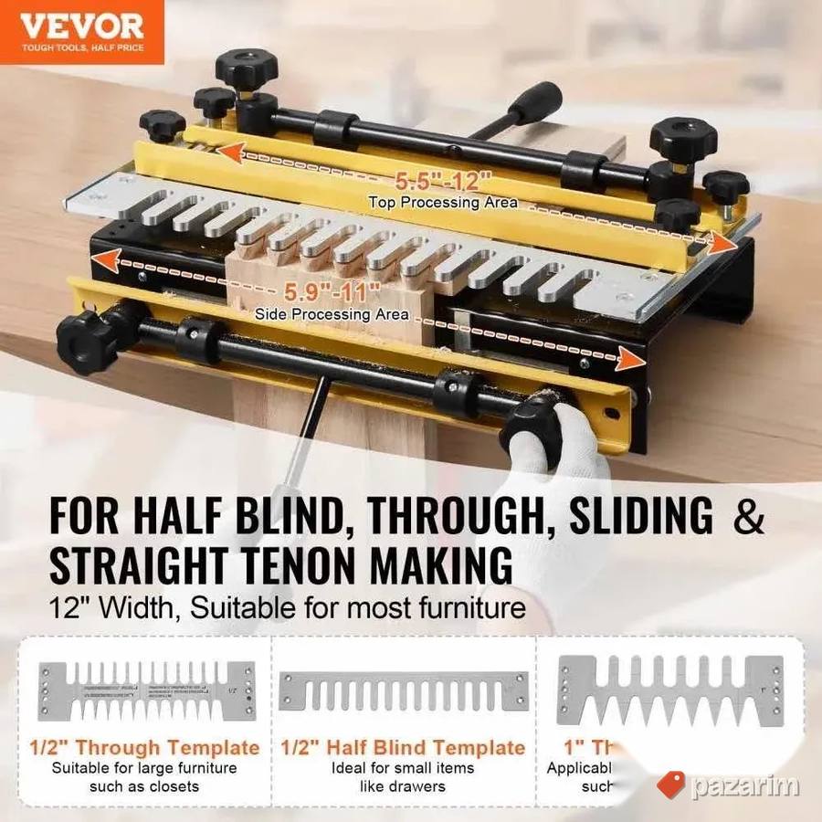 VEVOR šablon za lastin rep – 12” – za glodalicu 2