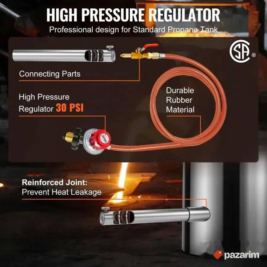 pecka za topljen metale zlato itsd 6kg VEVOR propane furnace 6