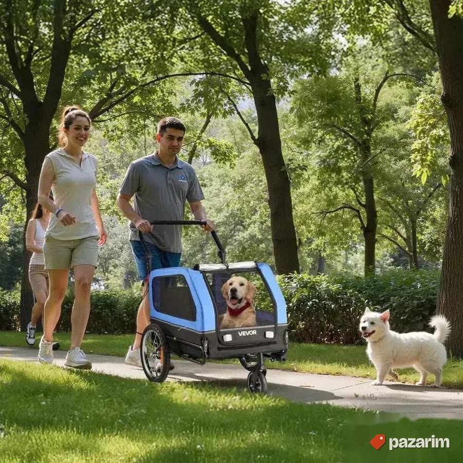 Vevor prikolica za bicikle do 40kg za decu i ljubimce novo 8