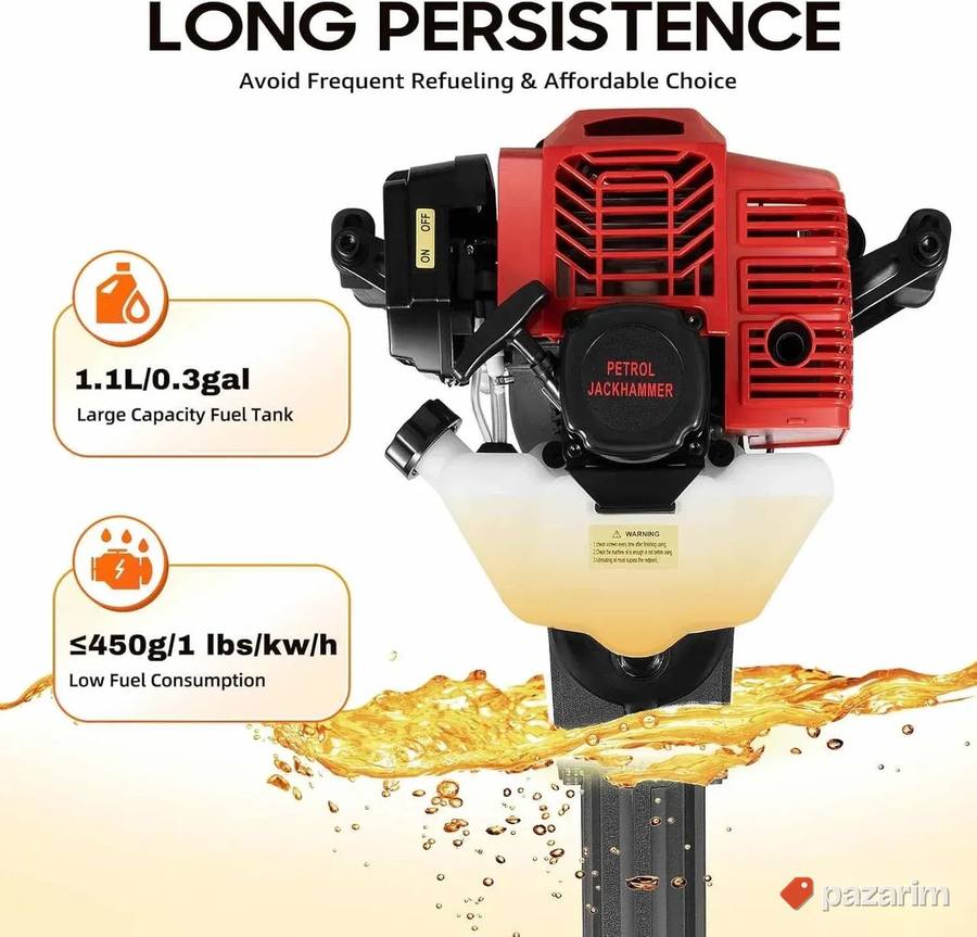 Benzinski cekic lopata novo 1900w 52cc 4