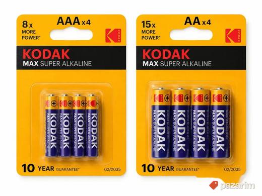 Kodak AAA i AA alkalne baterije - 4 kom
