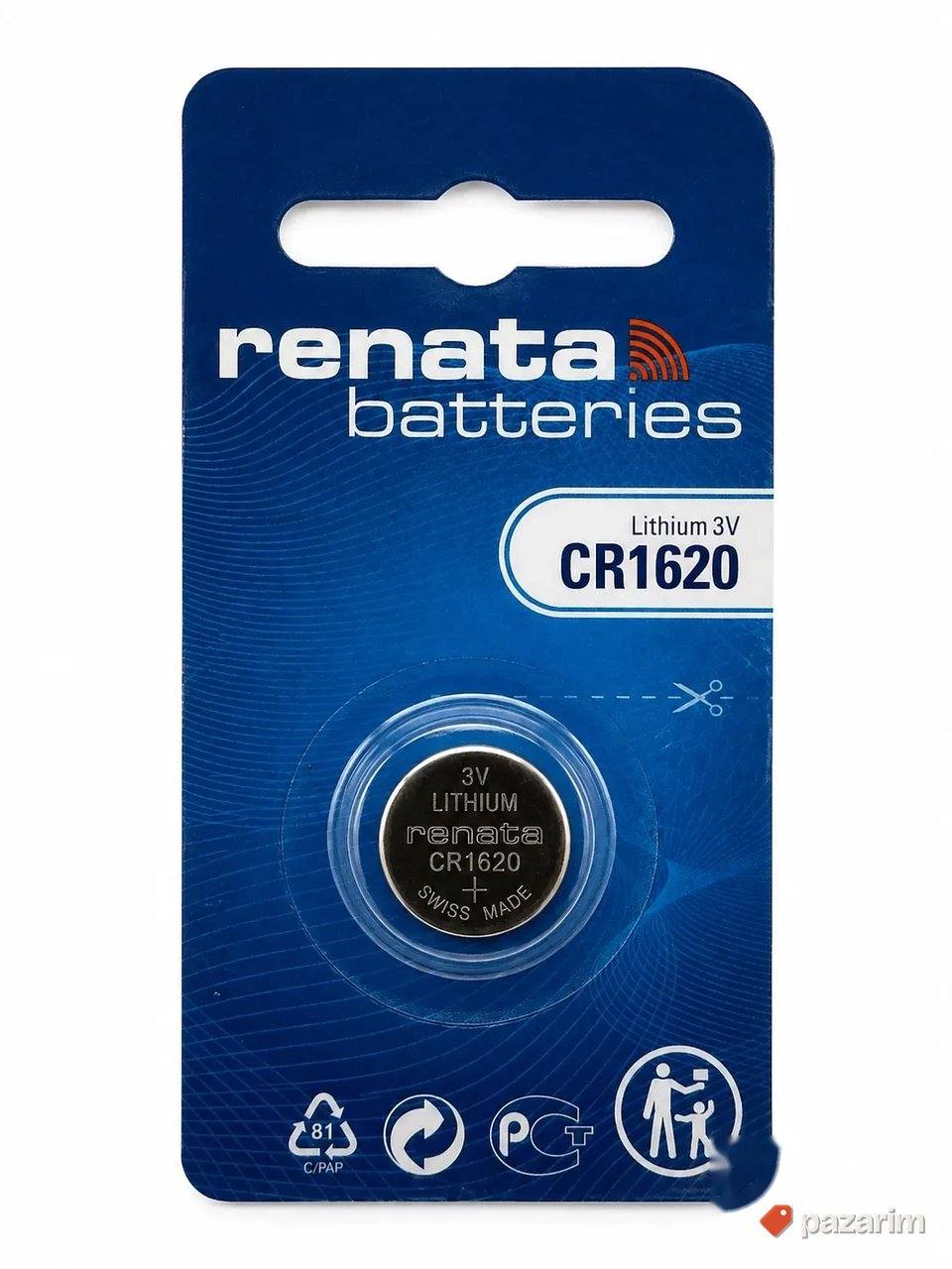 Renata CR1620 baterije 1