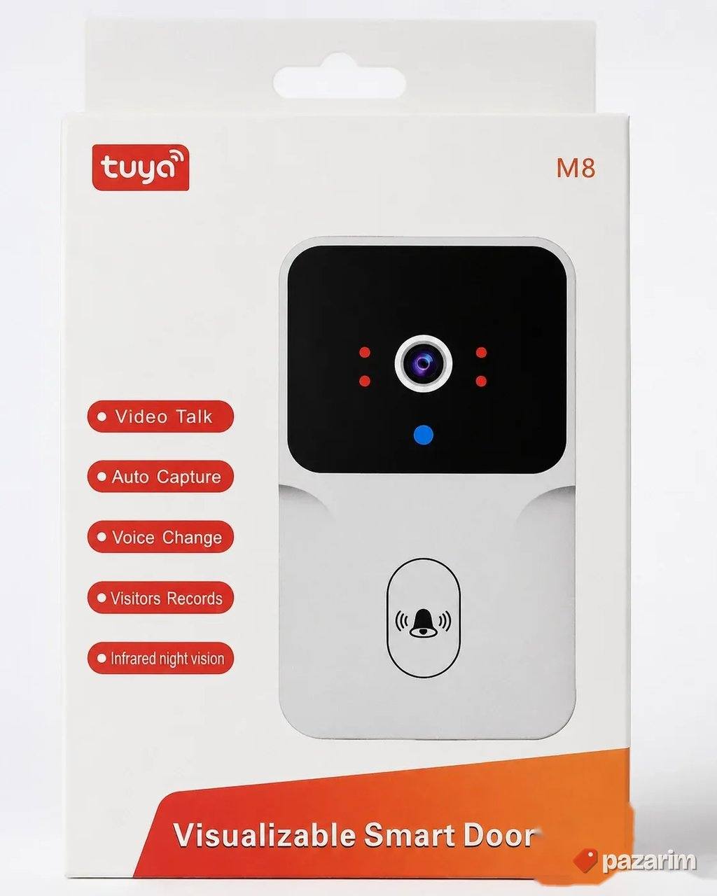 Tuya M8 Smart WiFi video zvono sa kamerom – noćni vid 1