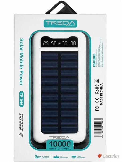 Solarni Power Bank TREQA TR-946 – 10.000 mAh