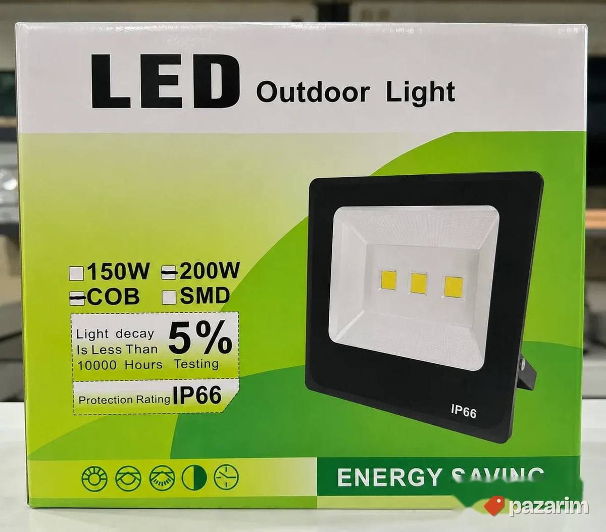 LED reflektor 200W COB – IP66 – za spoljnu upotrebu 1