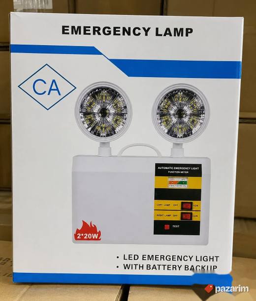 LED sigurnosna lampa 2x20W sa baterijom – Emergency Light