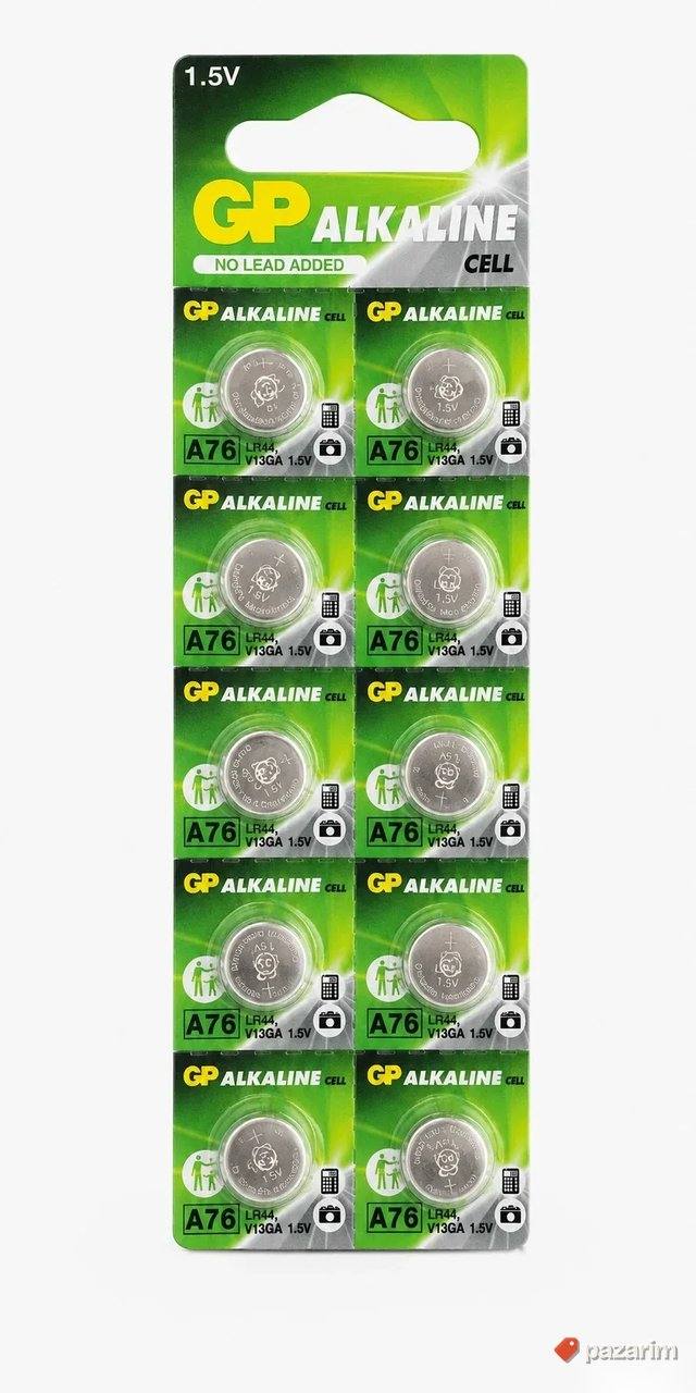 GP A76 / LR44 / AG12 alkalne baterije 1.5V - 10 kom 1