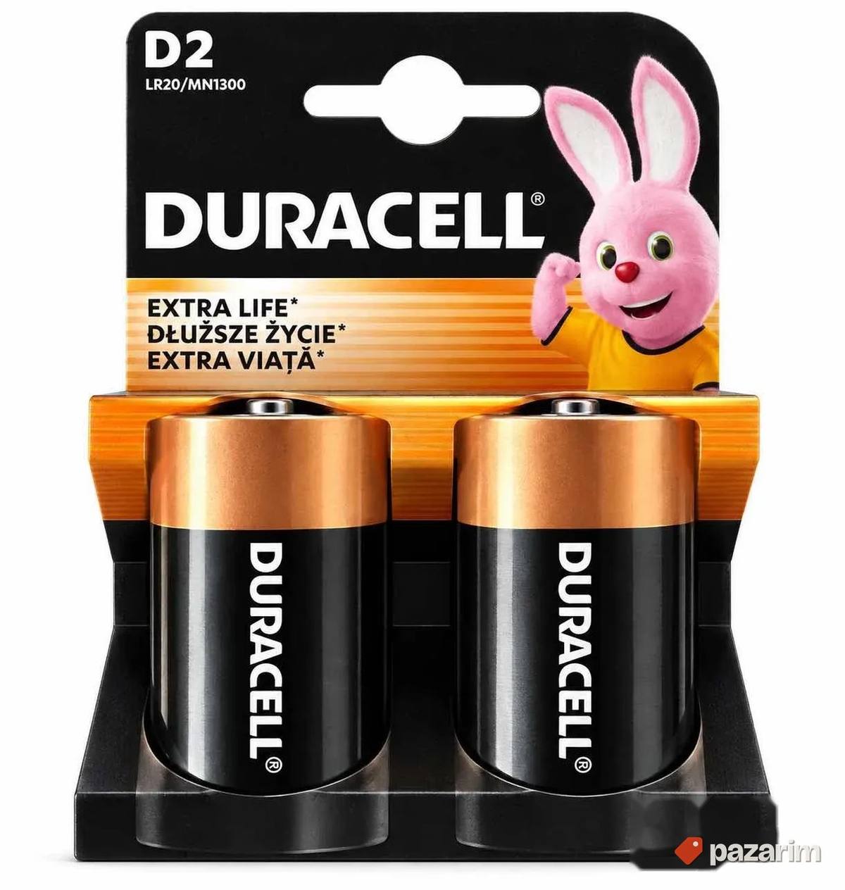 Duracell D LR20 baterije 1.5V – pakovanje 2 komada 1