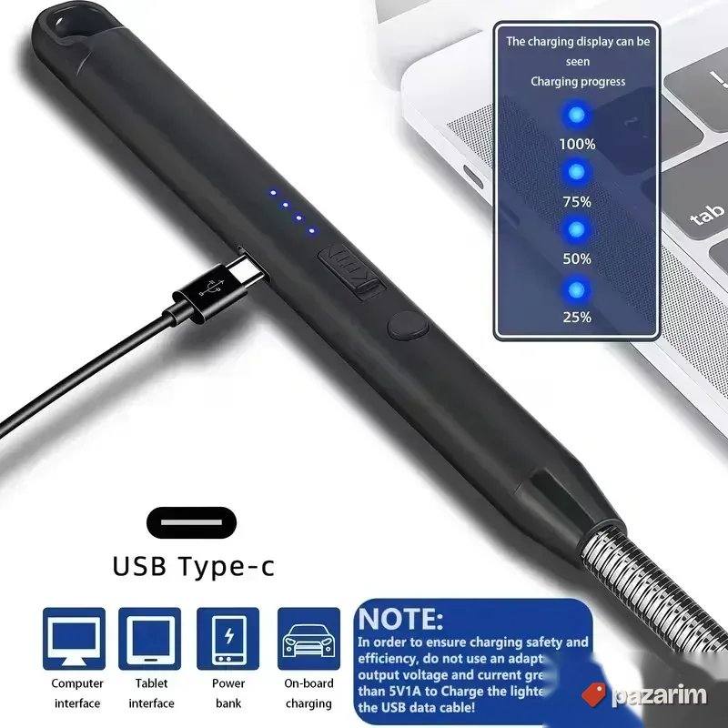 Elektronski upaljač sa savitljivim vratom – USB punjenje 4