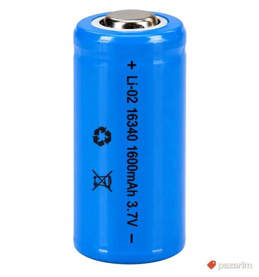 Punjiva litijum-jonska baterija 16340 3.7V 1600mAh